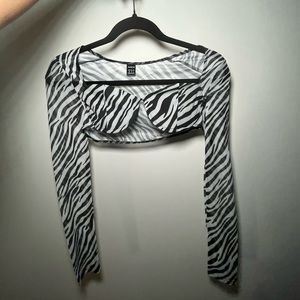 Zebra print top